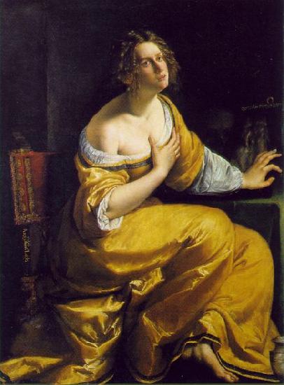 GENTILESCHI, Artemisia Mary Magdalen df oil painting image